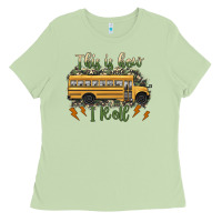 Matcha this is how i roll school bus camouflage Ladies Tee - Artiststas