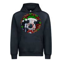 Navy Baby Cow Christmas Urban Hoodie - RanaPortraitStore