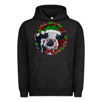 Pigment Black Baby Cow Christmas Urban Hoodie - RanaPortraitStore