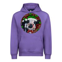 Tulip Baby Cow Christmas Urban Hoodie - RanaPortraitStore