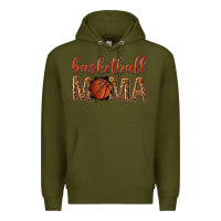 Army Green basketball mama Premium Hoodie - texasbilliewilder