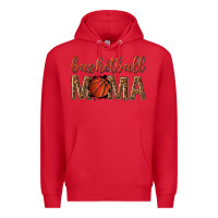 Red basketball mama Premium Hoodie - texasbilliewilder
