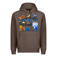 Coffee somebody's loud mouth football mama Premium Hoodie - Zillion Design Studio