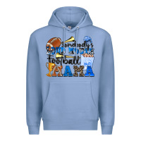 Colony Blue somebody's loud mouth football mama Premium Hoodie - Zillion Design Studio