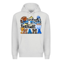 Dove Grey somebody's loud mouth football mama Premium Hoodie - Zillion Design Studio