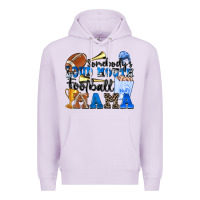 Lilac somebody's loud mouth football mama Premium Hoodie - Zillion Design Studio