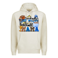 Oatmeal Heather somebody's loud mouth football mama Premium Hoodie - Zillion Design Studio