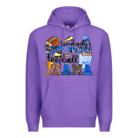 Purple somebody's loud mouth football mama Premium Hoodie - Zillion Design Studio