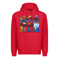 Red somebody's loud mouth football mama Premium Hoodie - Zillion Design Studio