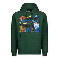 Sports Green somebody's loud mouth football mama Premium Hoodie - Zillion Design Studio