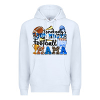 White somebody's loud mouth football mama Premium Hoodie - Zillion Design Studio