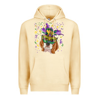 Pina Colada mardi gras  mask beagle Premium Hoodie - RanaPortraitStore
