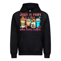 Black just a mom who loves coffee Urban Hoodie - Zillion Design Studio