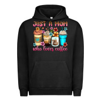 Pigment Black just a mom who loves coffee Urban Hoodie - Zillion Design Studio