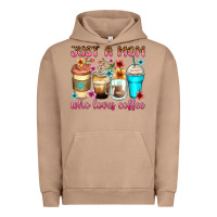 Pigment Burro just a mom who loves coffee Urban Hoodie - Zillion Design Studio