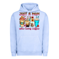 Pigment Grape Ice just a mom who loves coffee Urban Hoodie - Zillion Design Studio