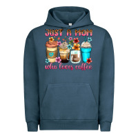 Pigment Midnight Navy just a mom who loves coffee Urban Hoodie - Zillion Design Studio