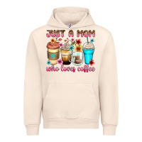 Sandshell just a mom who loves coffee Urban Hoodie - Zillion Design Studio
