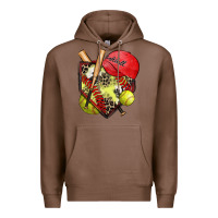Chestnut softball home plate Premium Hoodie - Zillion Design Studio