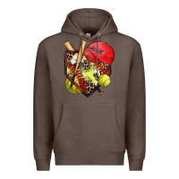 Coffee softball home plate Premium Hoodie - Zillion Design Studio