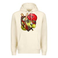Sandshell softball home plate Premium Hoodie - Zillion Design Studio