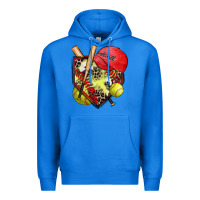 True Royal softball home plate Premium Hoodie - Zillion Design Studio