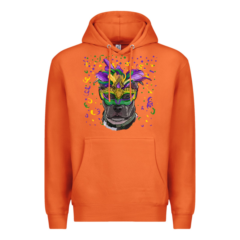 Mardi Gras  Mask Pitbull Premium Hoodie by RanaPortraitStore | Teevron