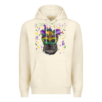 Sandshell mardi gras  mask pitbull Premium Hoodie - RanaPortraitStore