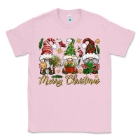 Bubblegum Pink Merry Christmas Gnomes Classic Tee - BundleAndBundleShop