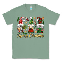 Sage Merry Christmas Gnomes Classic Tee - BundleAndBundleShop