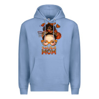 Colony Blue basketball messy bun mom Premium Hoodie - texasbilliewilder