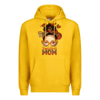 Lemon basketball messy bun mom Premium Hoodie - texasbilliewilder