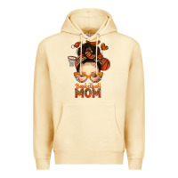 Pina Colada basketball messy bun mom Premium Hoodie - texasbilliewilder