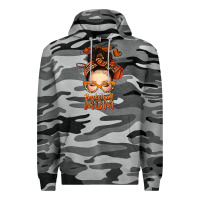 Slate Camo basketball messy bun mom Premium Hoodie - texasbilliewilder
