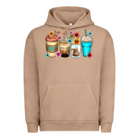 Pigment Burro flowers with coffee Urban Hoodie - Zillion Design Studio