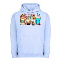 Pigment Grape Ice flowers with coffee Urban Hoodie - Zillion Design Studio