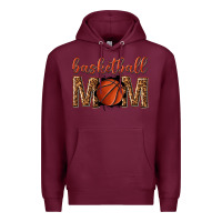 Burgundy basketball mom Premium Hoodie - texasbilliewilder