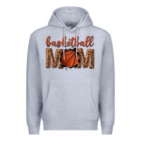 Heather Grey basketball mom Premium Hoodie - texasbilliewilder