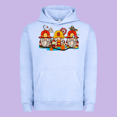 Firefighter Gnomes Urban Hoodie Designed By Zillion Design Studio