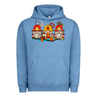Pigment Pebble Blue firefighter gnomes Urban Hoodie - Zillion Design Studio