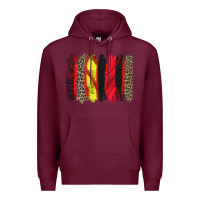 Burgundy softball brushstroke Premium Hoodie - Zillion Design Studio