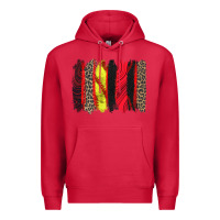Cardinal softball brushstroke Premium Hoodie - Zillion Design Studio