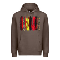 Coffee softball brushstroke Premium Hoodie - Zillion Design Studio