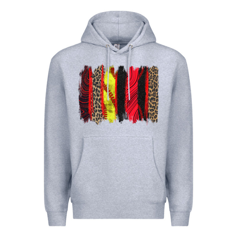 Softball Brushstroke Premium Hoodie by Zillion Design Studio | Teevron