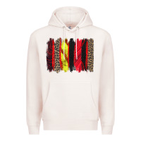Pale Pink softball brushstroke Premium Hoodie - Zillion Design Studio