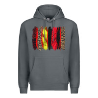 Rock softball brushstroke Premium Hoodie - Zillion Design Studio