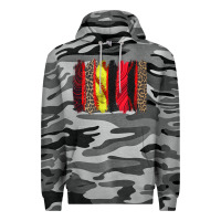 Slate Camo softball brushstroke Premium Hoodie - Zillion Design Studio