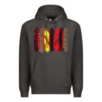 Smoke softball brushstroke Premium Hoodie - Zillion Design Studio