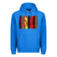True Royal softball brushstroke Premium Hoodie - Zillion Design Studio
