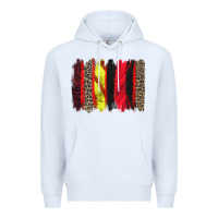 White softball brushstroke Premium Hoodie - Zillion Design Studio
